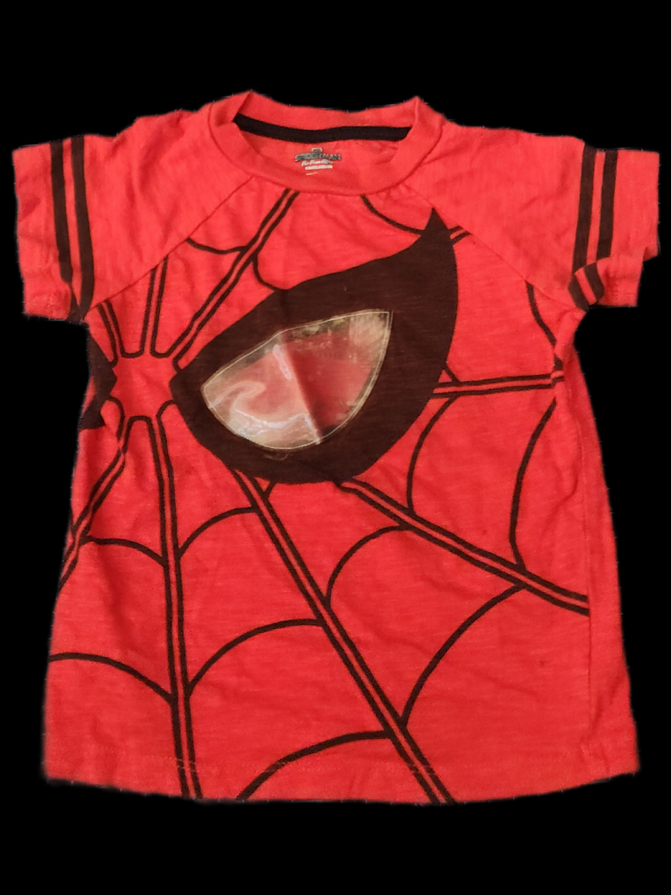 Marvel Red Spider-Man Graphic Tee With Black Web Detail